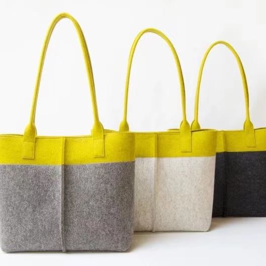 wool felt tote bag